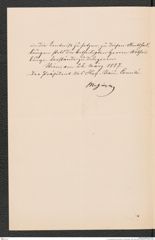 k.k. naturhistorisches Hofmuseum, Intendanzakten 1885-1896 (Hauer), Aktenzahl Z.119/1887, Seite 2